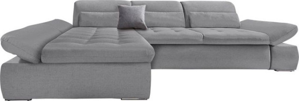 DOMO collection Ecksofa Aldo, mit Recamiere, wahlweise mit Bettfunktion