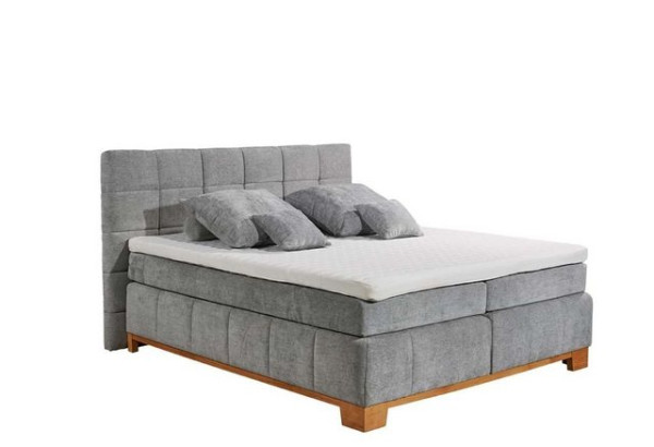 ED EXCITING DESIGN Boxspringliege (180 x 200 cm, Viborg), Grau