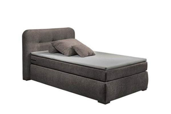 ED EXCITING DESIGN Boxspringliege (120 x 200 cm, La Palma), Braun