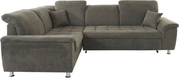 DOMO collection Ecksofa Franzi, wahlweise mit Kopfteilverstellung (dann Breite: 275 cm)