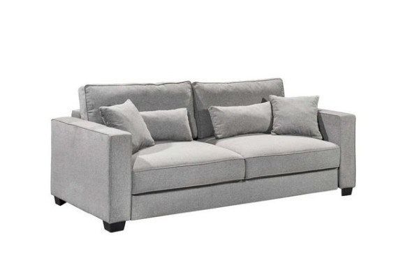 ED EXCITING DESIGN Schlafsofa, Melvin Schlafsofa Schlafcouch Polstergarnitur 198x165 cm Grau