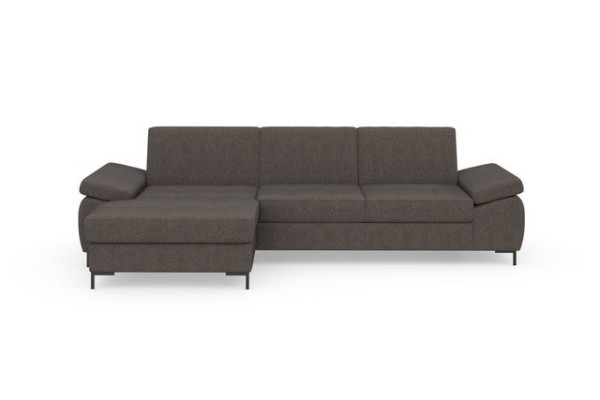 DOMO collection Ecksofa Capelo, mit Armteilverstellung, wahlweise mit Bettfunktion, Federkern