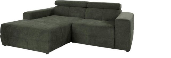 DOMO collection Ecksofa Brandon kleine Ausführung B/T/H: 214/100/80 cm, Mit Kopfteilverstellung, auc