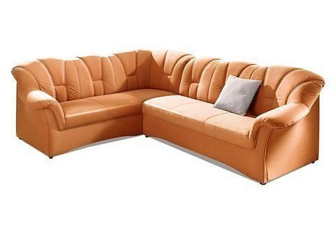 DOMO collection Ecksofa Papenburg B/T/H: 242/190/84 cm, wahlweise mit Bettfunktion, Langer Schenkel