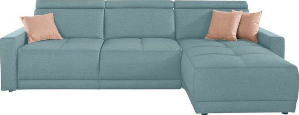 DOMO collection Ecksofa Ava, mit Recamiere, Federkern wahlweise mit Kopfteilverstellungen