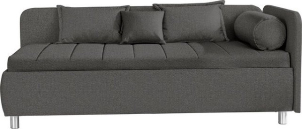 ADA trendline Schlafsofa Kiana, mit Bettkasten und Zierkissen, Liegefläche 90/200 cm oder 100/200 cm