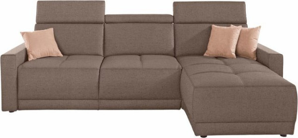 DOMO collection Ecksofa Ava, mit Recamiere, Federkern wahlweise mit Kopfteilverstellungen