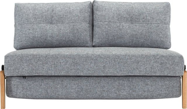 INNOVATION LIVING ™ Schlafsofa Cubed, Kompaktes Klappsofa mit Füßen aus Eiche