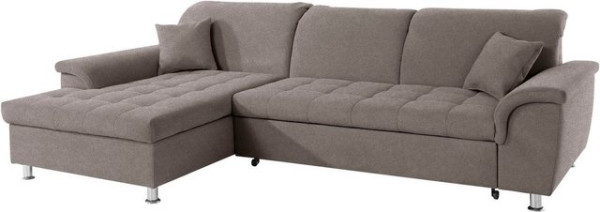 DOMO collection Ecksofa Franzi, wahlweise mit Kopfteilverstellung (dann Tiefe: 170 cm)