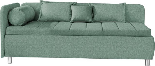 ADA trendline Schlafsofa Kiana, mit Bettkasten und Zierkissen, Liegefläche 90/200 cm oder 100/200 cm