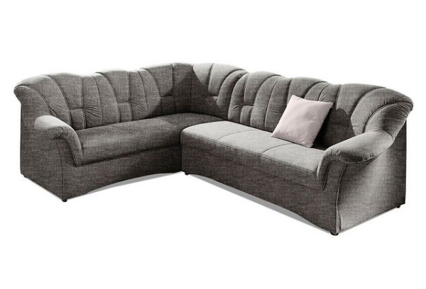 DOMO collection Ecksofa Papenburg B/T/H: 242/190/84 cm, wahlweise mit Bettfunktion, Langer Schenkel