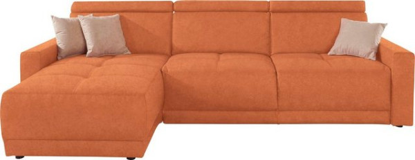 DOMO collection Ecksofa Ava, mit Recamiere, Federkern wahlweise mit Kopfteilverstellungen