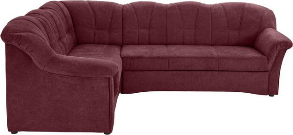 DOMO collection Ecksofa Papenburg B/T/H: 242/190/84 cm, wahlweise mit Bettfunktion, Langer Schenkel