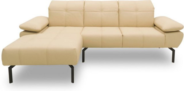 DOMO collection Ecksofa 100010, wahlweise mit Kranz