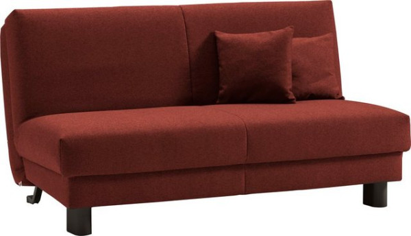 ell + ell Schlafsofa Enny, Liegefläche Breite 155 cm, Liegehöhe 45 cm, Füße schwarz, Rückenlehne