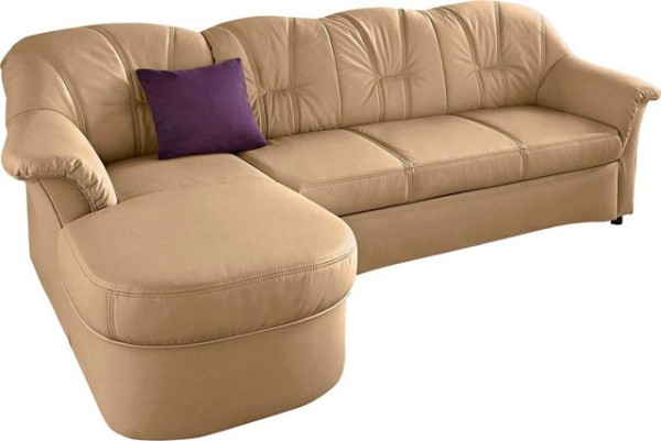 DOMO collection Ecksofa Flores Schlafsofa, B/T/H: 233/142/86 cm