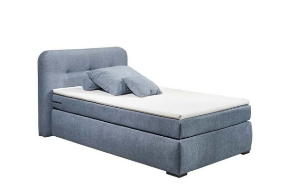 ED EXCITING DESIGN Boxspringliege (120 x 200 cm, La Palma), Blau