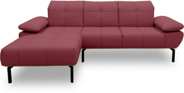 DOMO collection Ecksofa 100010, wahlweise mit Kranz