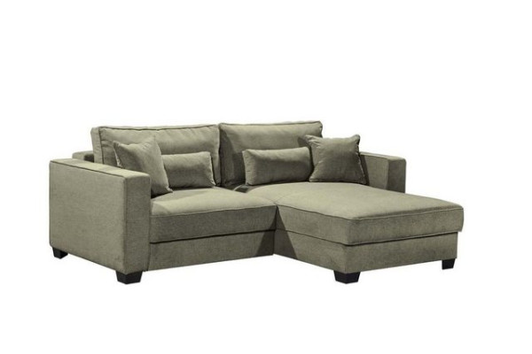 ED EXCITING DESIGN Ecksofa, Melvin Ecksofa Polstergarnitur Sofagarnitur 200x140 cm Grün