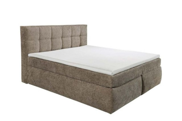 ED EXCITING DESIGN Boxspringliege (200 x 220 cm, Michigan), Braun