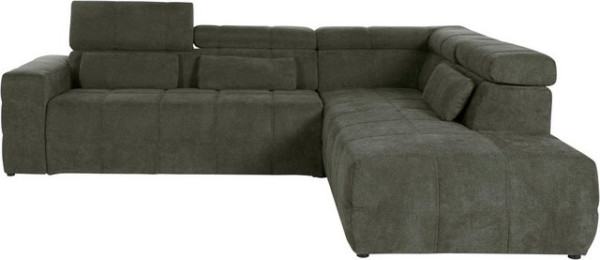 DOMO collection Ecksofa Brandon, inklusive Kopfteilverstellung, wahlweise mit Sitztiefenverstellung