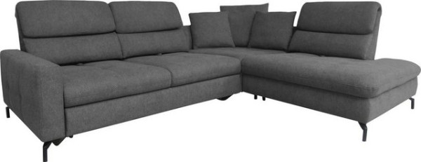 ADA trendline Ecksofa Louis, Breite 260 cm, Rückenlehnenverstellung, wahlweise mit Bettfunktion