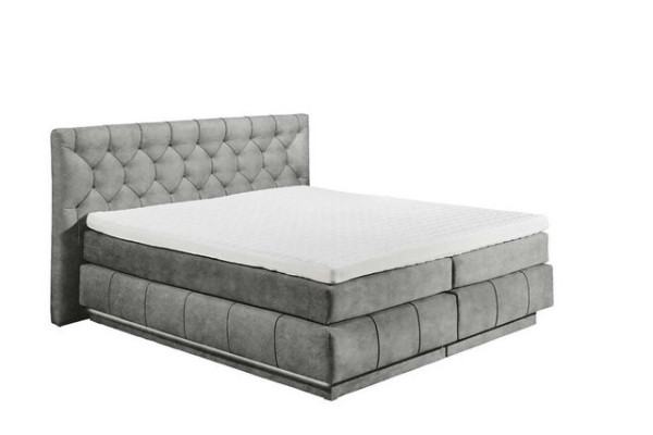 ED EXCITING DESIGN Boxspringliege (160 x 200 cm, Florenz), Grau