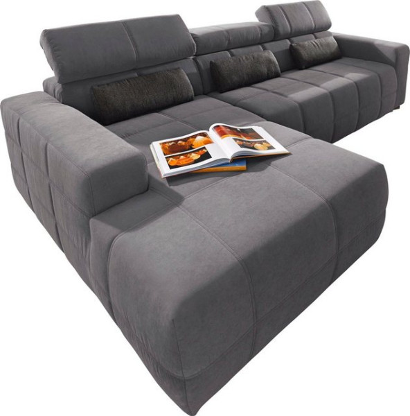 DOMO collection Ecksofa Brandon große Ausführung B/T/H: 289/177/80 cm