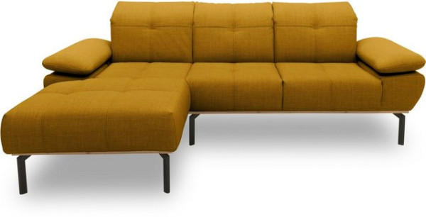 DOMO collection Ecksofa 100010, wahlweise mit Kranz