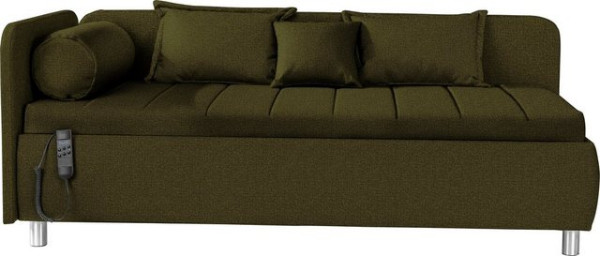 ADA trendline Schlafsofa Kiana, Liegefläche 90/200 cm oder 100/200 cm, Bettkasten, Zierkissen-Set