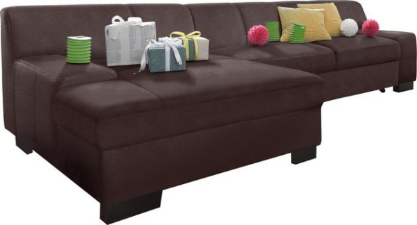 DOMO collection Ecksofa Norma, wahlweise mit Bettfunktion