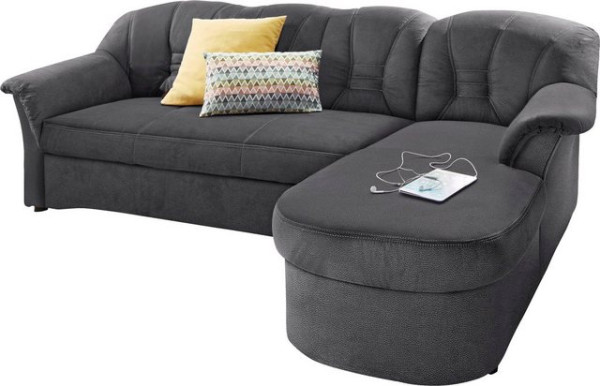 DOMO collection Ecksofa Elva, wahlweise mit Bettfunktion und Federkern