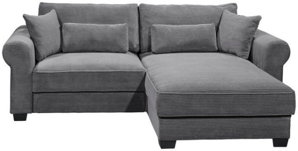 ED EXCITING DESIGN Ecksofa Angelina, 2 Teile, frei im Raum stellbar, mit Bettkasten, mit Schlaffunkt