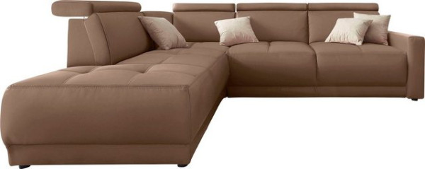 DOMO collection Ecksofa Ava, mit Ottomane, Federkern wahlweise mit Kopfteilverstellungen