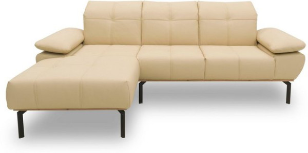 DOMO collection Ecksofa 100010, wahlweise mit Kranz