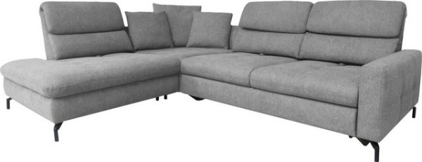 ADA trendline Ecksofa Louis, Breite 286 cm, Rückenlehnenverstellung, wahlweise mit Bettfunktion