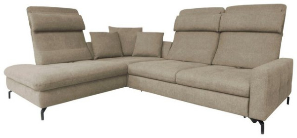 ADA trendline Ecksofa Louis, Breite 260 cm, Rückenlehnenverstellung, wahlweise mit Bettfunktion