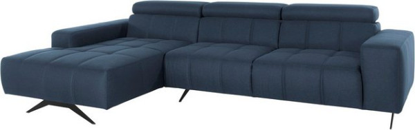 DOMO collection Ecksofa Trento, wahlweise mit Kopfteilverstellung, Recamiere links/rechts bestellbar