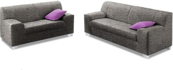 DOMO collection Polstergarnitur Amando, (Spar-Set), bestehend aus 2er- und 3er-Sofa