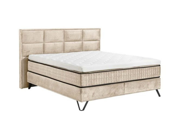 ED EXCITING DESIGN Boxspringliege (180 x 200 cm, Hamton), Beige