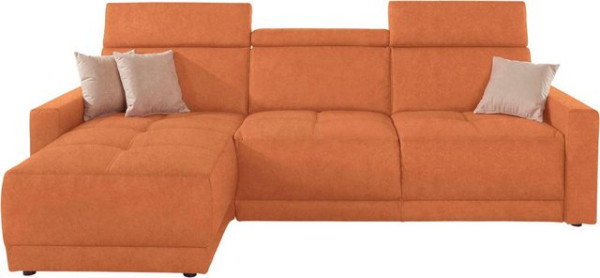 DOMO collection Ecksofa Ava, mit Recamiere, Federkern wahlweise mit Kopfteilverstellungen