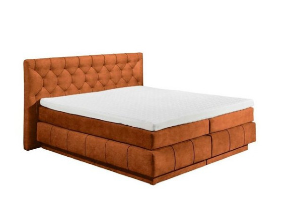 ED EXCITING DESIGN Boxspringliege (180 x 200 cm, Florenz), Orange