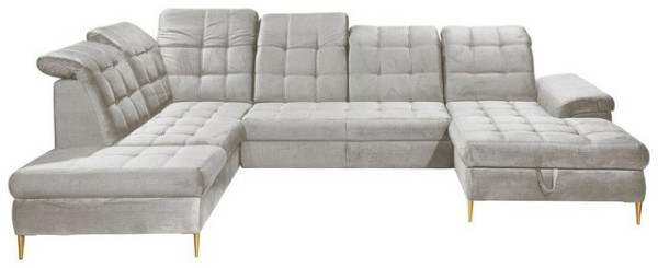 ED EXCITING DESIGN Ecksofa Valtura, frei stellbar, Bettkasten, Schlaffunktion, mit Kopfteilverstellu