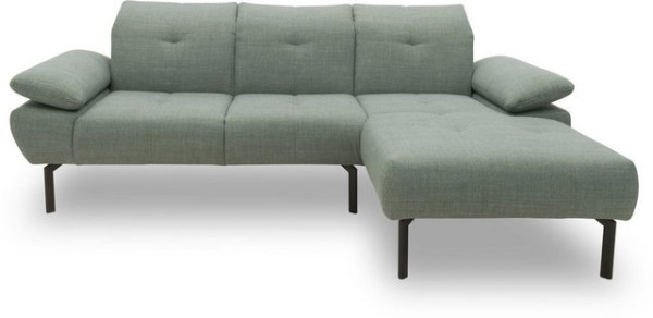 DOMO collection Ecksofa 100010, wahlweise mit Kranz