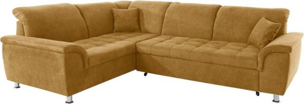 DOMO collection Ecksofa Franzi, wahlweise mit Kopfteilverstellung (dann Breite: 275 cm)