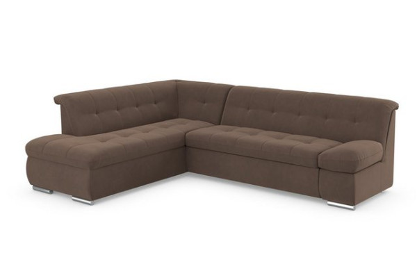 DOMO collection Ecksofa Mona, wahlweise mit Bett- und Armlehnfunktion