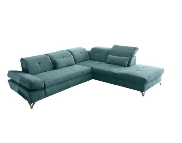 ED EXCITING DESIGN Ecksofa, MELFI Ecksofa Polstergarnitur Sofagarnitur 275 x 245 cm Grün