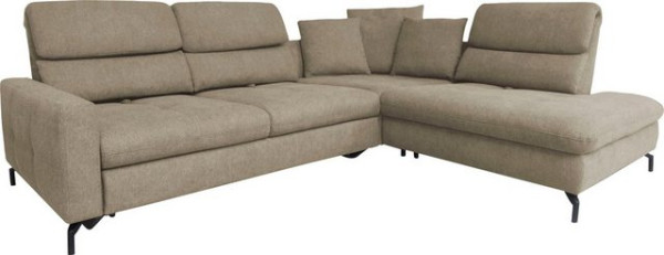 ADA trendline Ecksofa Louis, Breite 260 cm, Rückenlehnenverstellung, wahlweise mit Bettfunktion