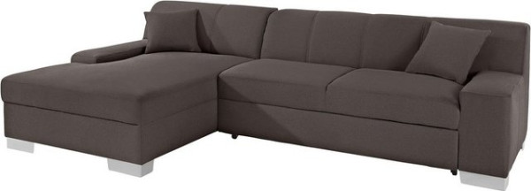 DOMO collection Ecksofa Bero, wahlweise mit Bettfunktion