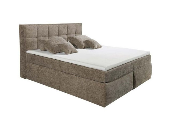 ED EXCITING DESIGN Boxspringliege (160 x 200 cm, Michigan), Braun